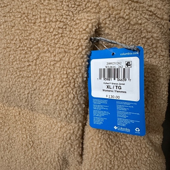 Women's Puffect Sherpa Jacket Size XL Color Canoe - Picture 4 of 7